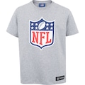 Camiseta NFL Shield Juvenil CINZA MESCLA
