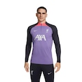 Camisa Manga Longa Liverpool de Treino 23/24 Masculina ROXO/CINZA