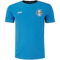 Camiseta do Grêmio Recorde III Betel Masculina AZUL/PRETO