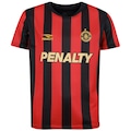 Camiseta Penalty Titular Infantil PRETO/VERMELHO