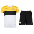 Kit de Uniforme do Criciúma I 25/26 Infantil Volt Camiseta + Calção PRETO