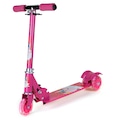 Patinete 3 Rodas Spin Roller Dobrável com Led Infantil ROSA/ROSA ESC