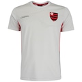 Camiseta do Flamengo Eco Braziline Masculina BRANCO/CINZA CLARO