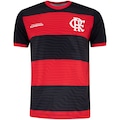 Camiseta do Flamengo Emoção Braziline Masculina VERMELHO/PRETO