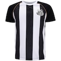 Camiseta do Santos Braziline Mosaico Masculina PRETO