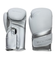 Luvas de Boxe Pretorian Muay Thai Elite 10oz BRANCO/CINZA CLARO