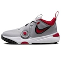 Tênis Juvenil Nike Team Hustle D11 SE CINZA/VERMELHO