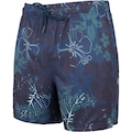 Bermuda Swim Estampado Curto Oxer Masculino AZUL ESCURO