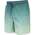 Bermuda Swim Estampado Curto Oxer Masculino VERDE CLA/VERDE ESC