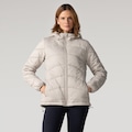 Jaqueta Puffer Térmica com Capuz Nord Stopper - Feminina BEGE