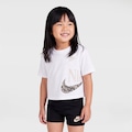 Conjunto Infantil Nike Wild Flow Camiseta + Short BRANCO/PRETO