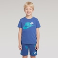 Conjunto Camiseta + Bermuda Infantil Nike Youth Basic AZUL