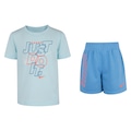 Conjunto Infantil Nike Sports Rhythm Camiseta + Bermuda AZUL