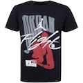 Camiseta Nike Jordan Fadeaway Fly Juvenil PRETO/CINZA
