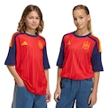 Camisa Seleção da Espanha I 26/27 Torcedor adidas Infantil VERMELHO