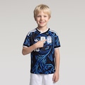 Camisa Seleção da Argentina II 26/27 adidas Messi Infantil PRETO/AZUL ESC