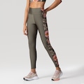 Calça Legging Farm Recorte Aurora Floral Feminina VERDE/ROSA