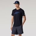 Bermuda Estampa Ar Logo ASICS Masculina PRETO