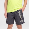 Opção de cor CINZA ESCURO de Bermuda Plano ASICS Infantil