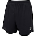 Bermuda 5 Quadri 2 em 1 ASICS Masculina PRETO