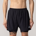 Bermuda 5 Quadri 2 em 1 ASICS Masculina PRETO