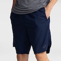 Bermuda ASICS Malha Recorte Lateral Masculina AZUL ESCURO