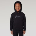 BLUSAO ASICS MOLETOM CANGURU PRETO