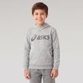 Blusão Moletom ASICS Canguru Infantil CINZA/CINZA ESC