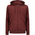 Jaqueta Moletom Canguru Com Fleece ASICS Masculina VINHO