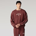BLUSAO ASICS MOLETOM RETRO VINHO