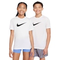 Camiseta Nike Dri-FIT Legend Swoosh Infantil BRANCO