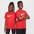 Camiseta Nike Dri-FIT Legend Swoosh Infantil VERMELHO/BRANCO