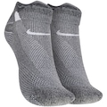 Meia Para Corrida Nike Lightweight Running No Show 1 par CINZA