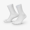 Meia Para Corrida Nike Lightweight Running Crew Ankle 1 par BRANCO/PRETO
