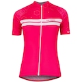 Camisa de Ciclismo Feminina Barbedo Marble ROSA/BRANCO