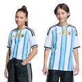 Camisa Seleção da Argentina I 26/27 Torcedor adidas Infantil BRANCO/AZUL CLA