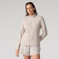 Jaqueta Fleece com Bolsos Nord Feminina BEGE