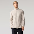 Jaqueta Fleece com Bolsos Nord Masculina BEGE