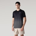 Camiseta Asics Degrade Seamless - Masculina PRETO/CINZA
