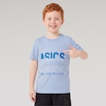 Camiseta Asics LS MP LIC C Infantil AZUL CLARO