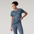 CAMISETA LS MP ASICS LIC ESTAMPA CRE AZUL