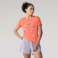 Camiseta Asics LIC Estampa CRE Feminina CORAL