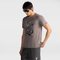 Camiseta ASICS Estampada Masculina MARROM