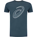 Camiseta Asics LS MP Estampada - Masculina AZUL