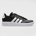 Opção de cor PRETO/BRANCO de Tênis Infantil adidas Grand Court 3.0