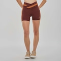 Short Vestem Cós Transpassado Core Feminino MARROM ESCURO