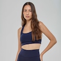 Top Vestem Media Compressão - Feminina AZUL ESCURO