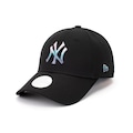 Boné New York Yankees New Era MLB Metallic Logo 9Forty Adulto PRETO