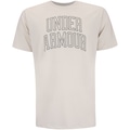 Camiseta Under Armour Rival Masculina OFF WHITE/PRETO