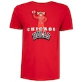 Camiseta Chicago Bulls NBA Sport Mascote N0483 Masculina VERMELHO